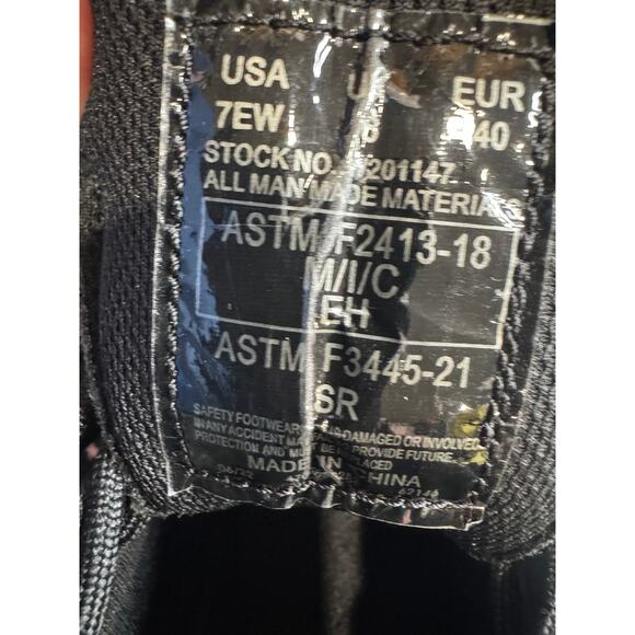 Wolverine Men's Black Size 7 Wide Width Steel Toe Work Shoe - Picture 9 of 12